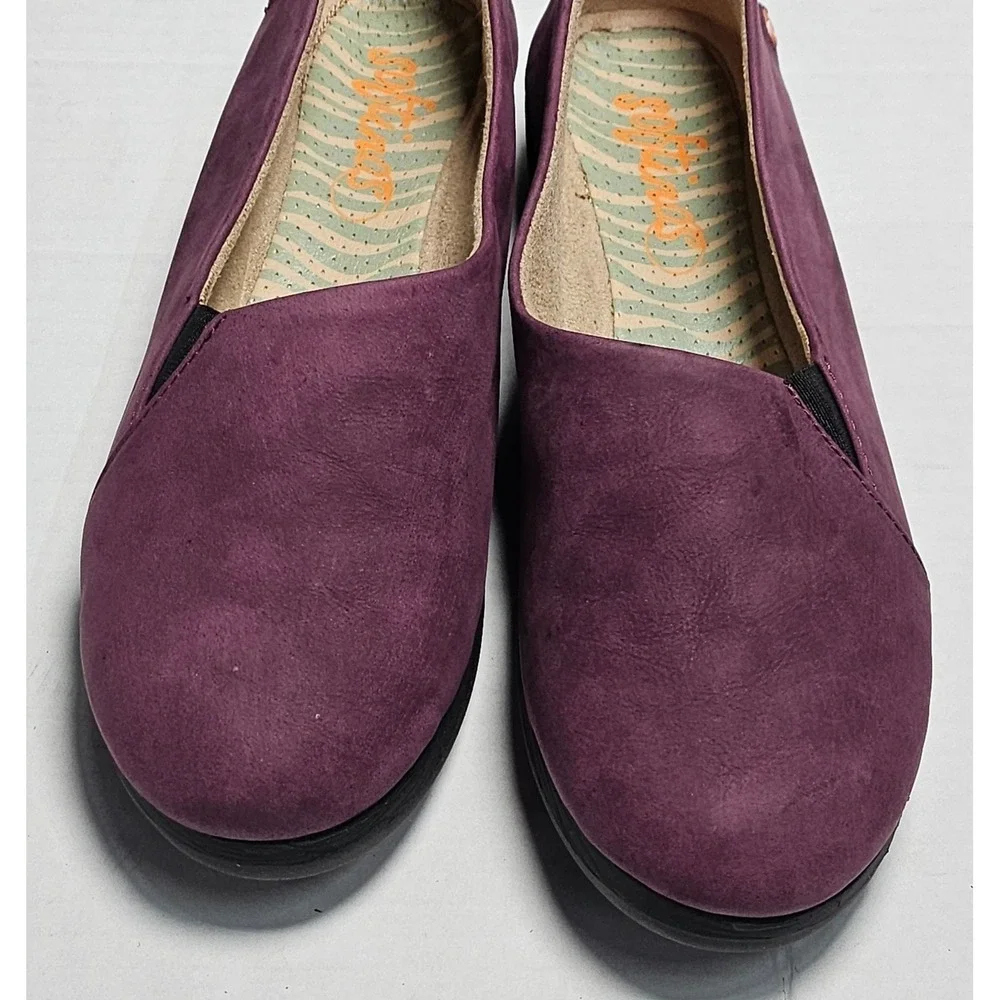 Softinos NOBUCKLEA Purple Slip On Loafers Flats‎ Shoes Women's Size 36/US 6